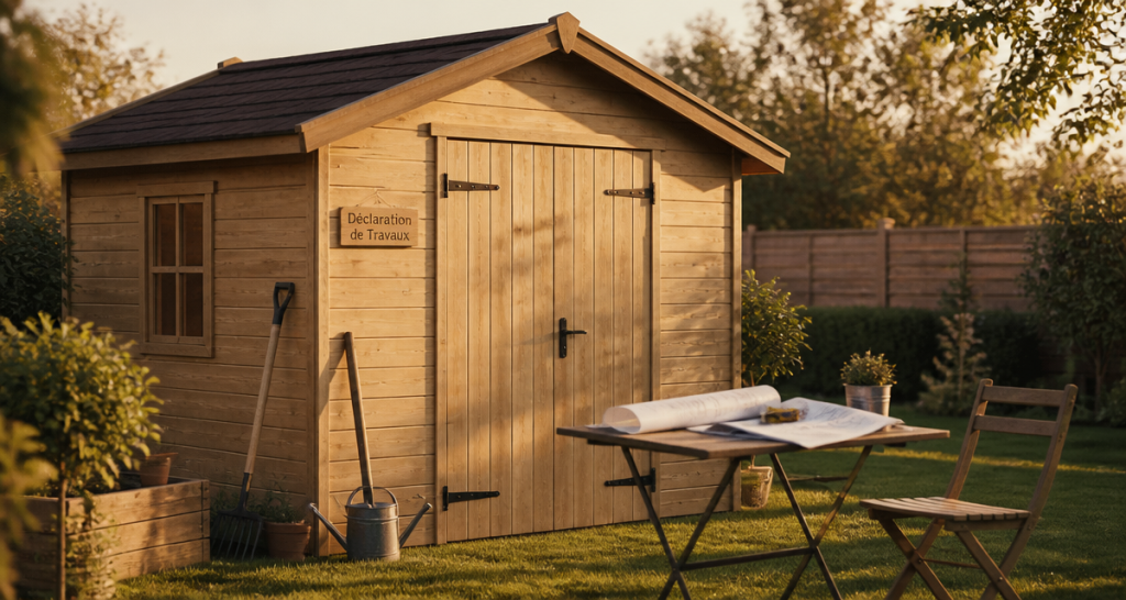 declaration de travaux abri jardin en bois