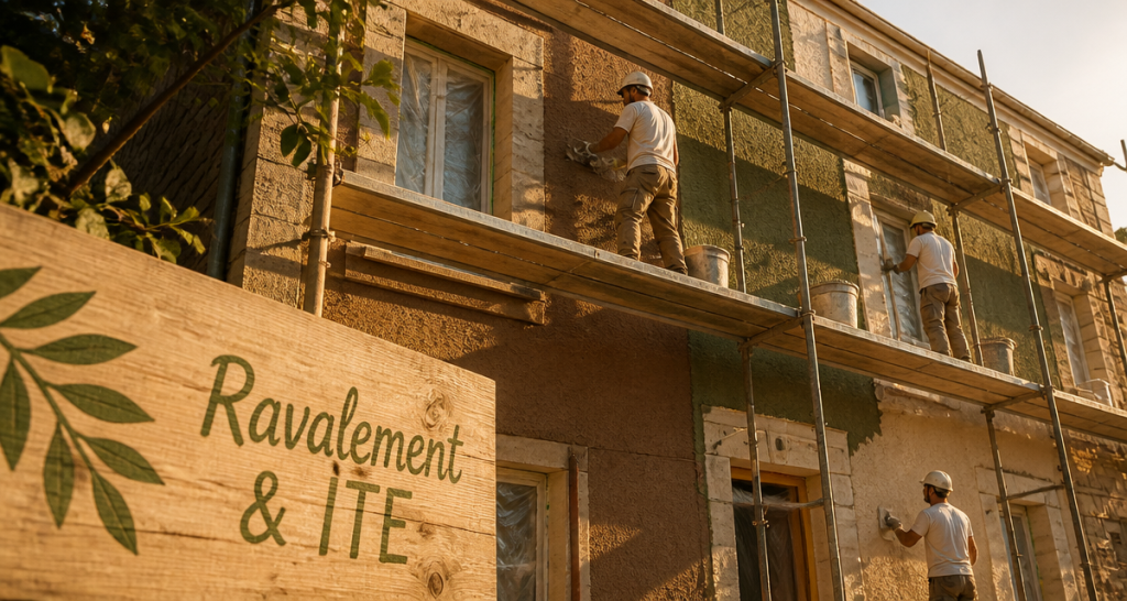 nouvelle loi ravalement de façade échafaudage immeuble