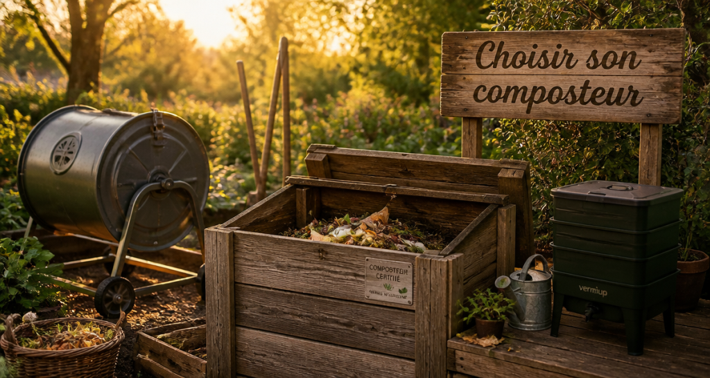 quel composteur choisir, différents composteurs en jardin