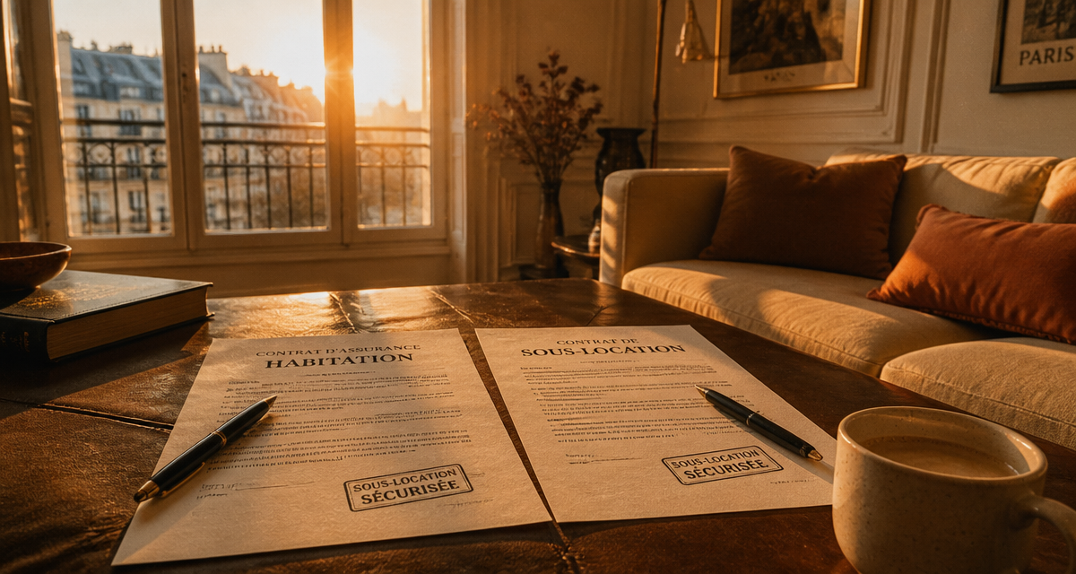 assurance habitation sous location contrats sur table salon