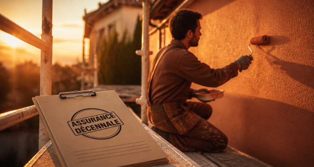 décennale peinture artisan dossier assurance façade
