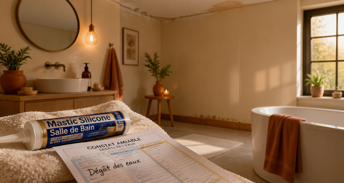 dégât des eaux joint défectueux assurance salle de bain
