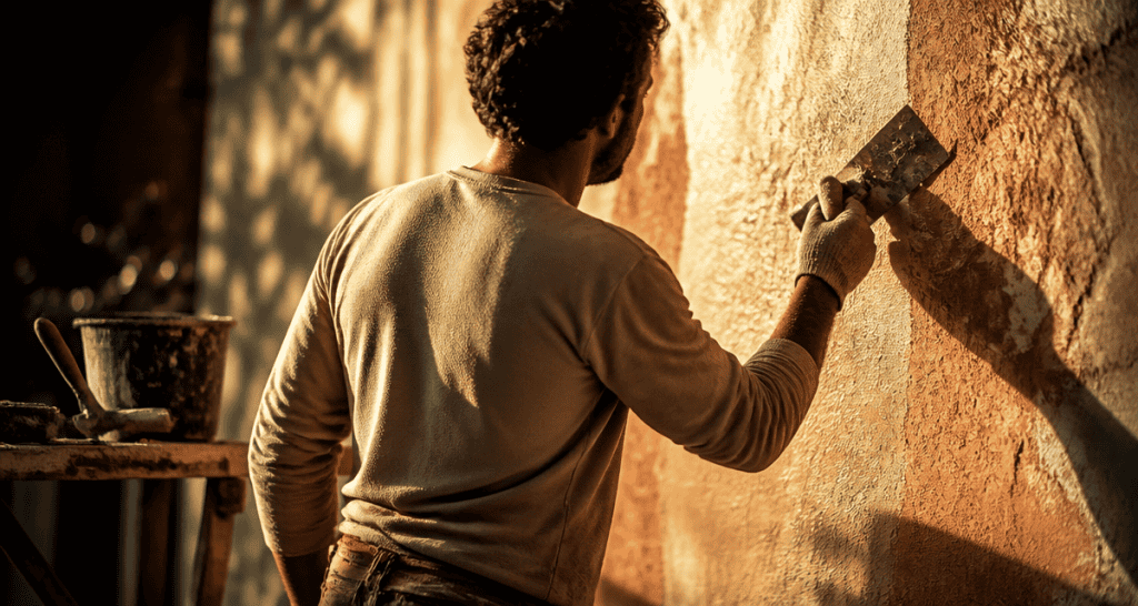 enduit gratte façade artisan