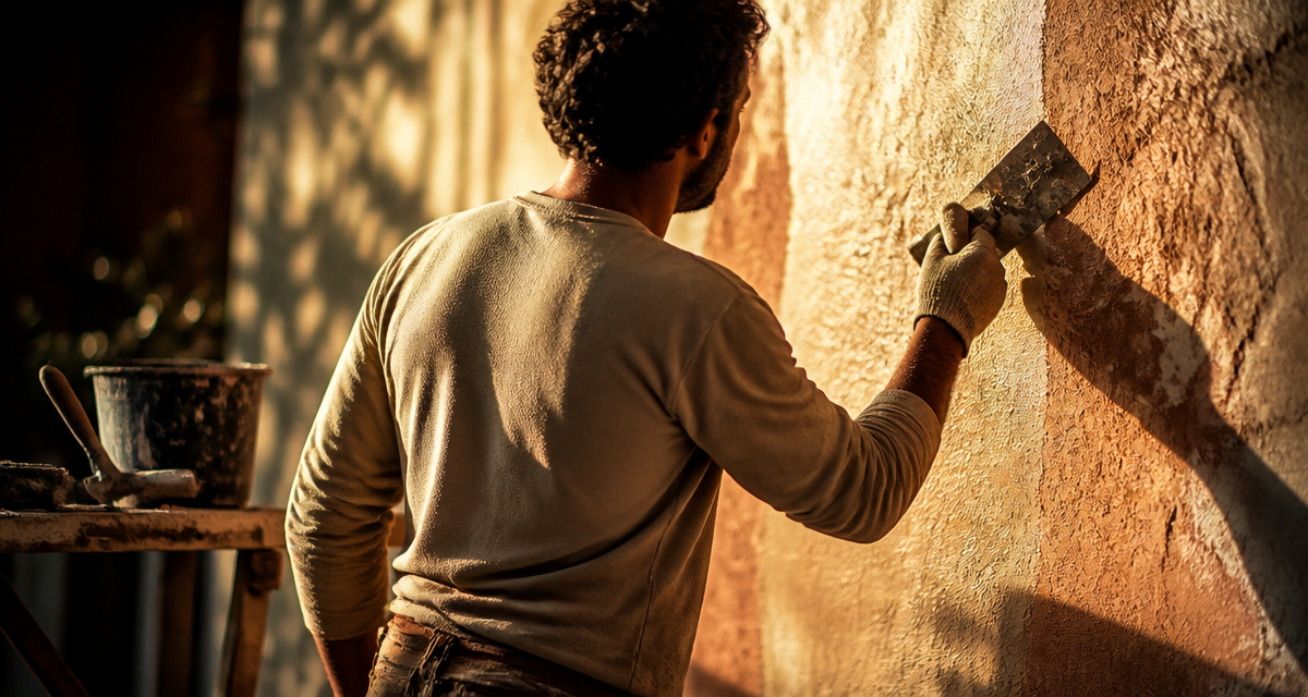enduit gratte façade artisan