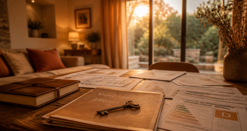 vente maison sans agence documents et clé ancienne