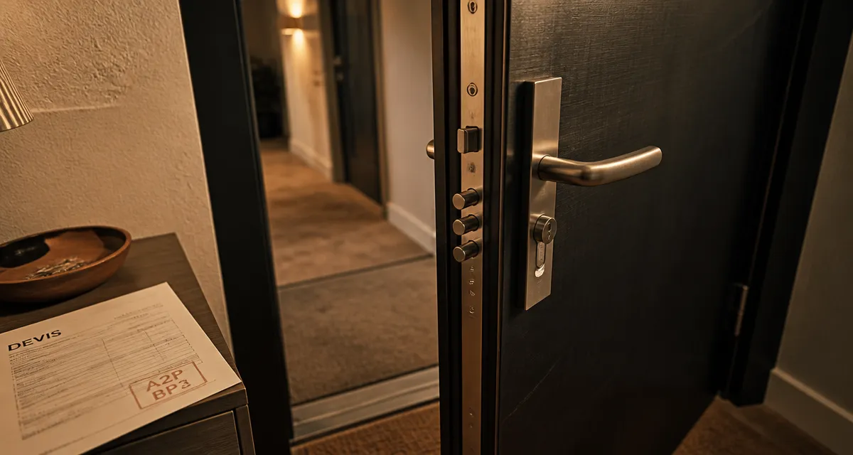 Porte blindée appartement prix : serrure multipoints et devis