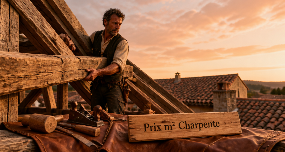 prix m2 charpente charpentier bois massif sur chantier