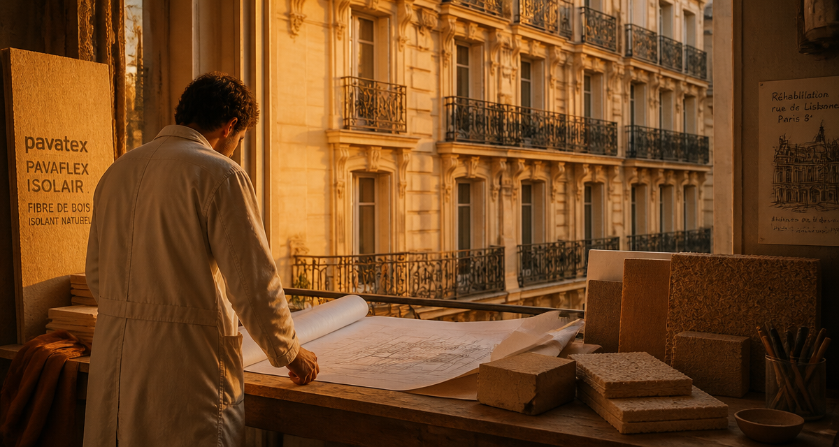 Réhabilitation de bâtiments anciens Paris artisan et matériaux biosourcés