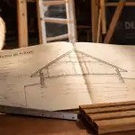 Toiture schéma : plan technique de toiture et charpente
