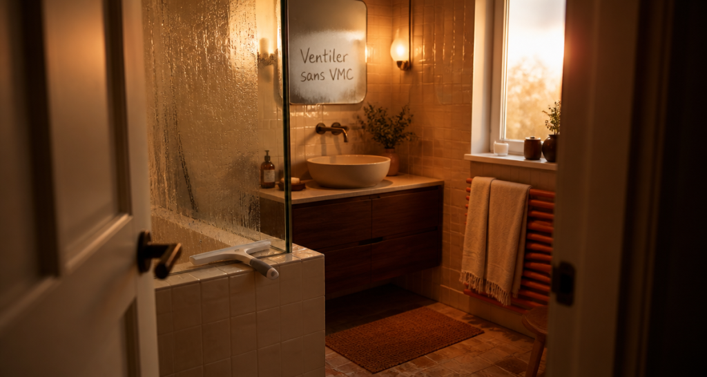 ventiler une salle de bain sans vmc avec lumière naturelle