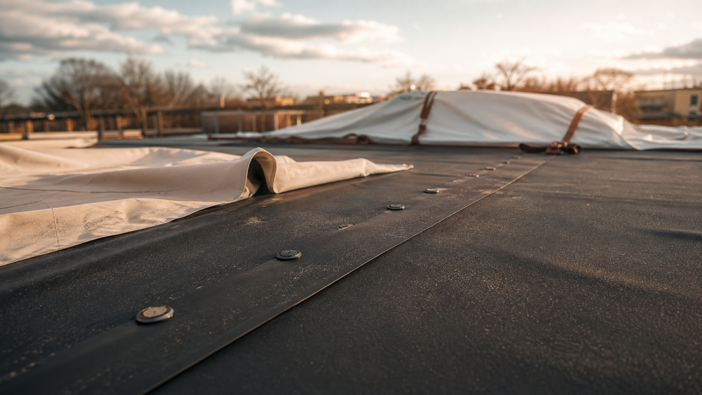 Toiture en bache EPDM, PVC et PEHD en protection de toit