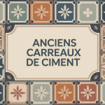 ancien carreaux de ciment motifs artisanaux sol lumineux