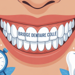 Illustration bridge dentaire collé durée de vie entretien