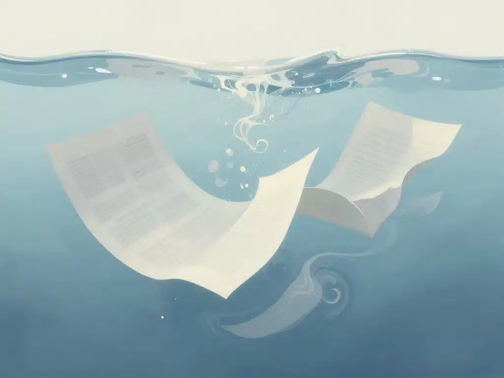 comment détruire des papiers sans les brûler en dissoudre dans l’eau