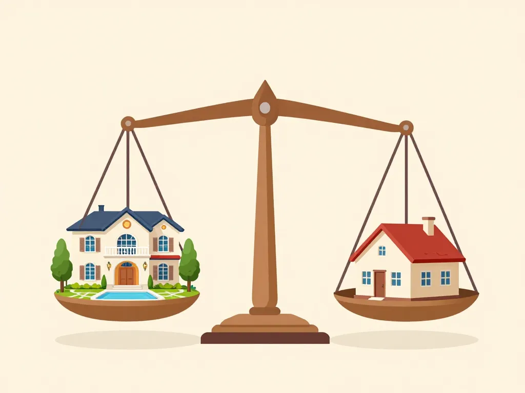 balance difference entre villa et maison