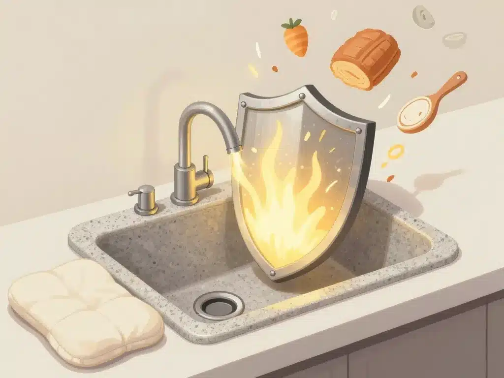 évier granit inconvénient résistance et usages