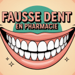 fausse dent en pharmacie illustration sourire pharmacie