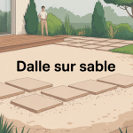 inconvénients pose dalle sur sable illustration terrasse