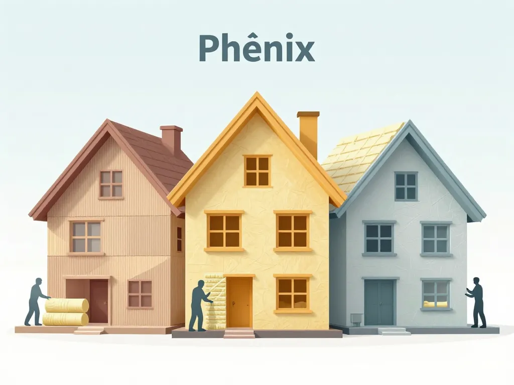 Illustration solutions isolation exterieur maison phenix