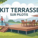 illustration kit terrasse sur pilotis installée