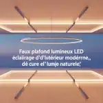 Faux plafond lumineux LED pour puits de lumière lumineux