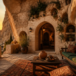 turquie maison troglodyte cappadoce facade roche