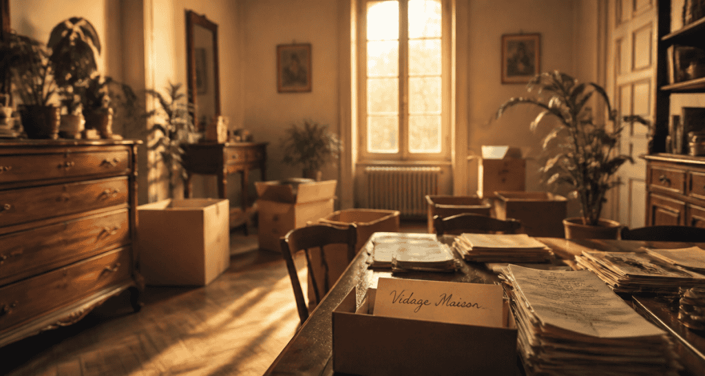 vidage maison succession cartons meubles