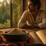 ashwagandha : bienfaits homme, homme assis avec ashwagandha
