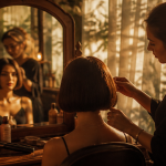 coiffure de star carré bob miroir