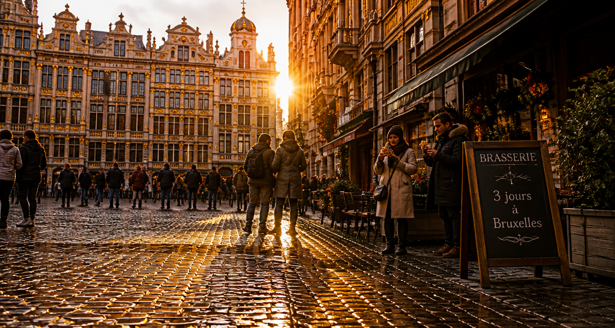 visite bruxelles 3 jours grand-place pavés dorés