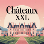 vue moderne de chateaux xxl entouré de jardins spacieux