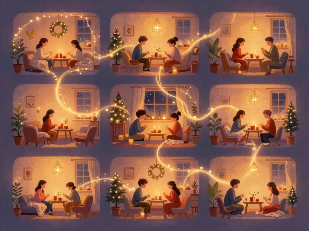 Decoration de noel ambiance chaleureuse dans chaque piece
