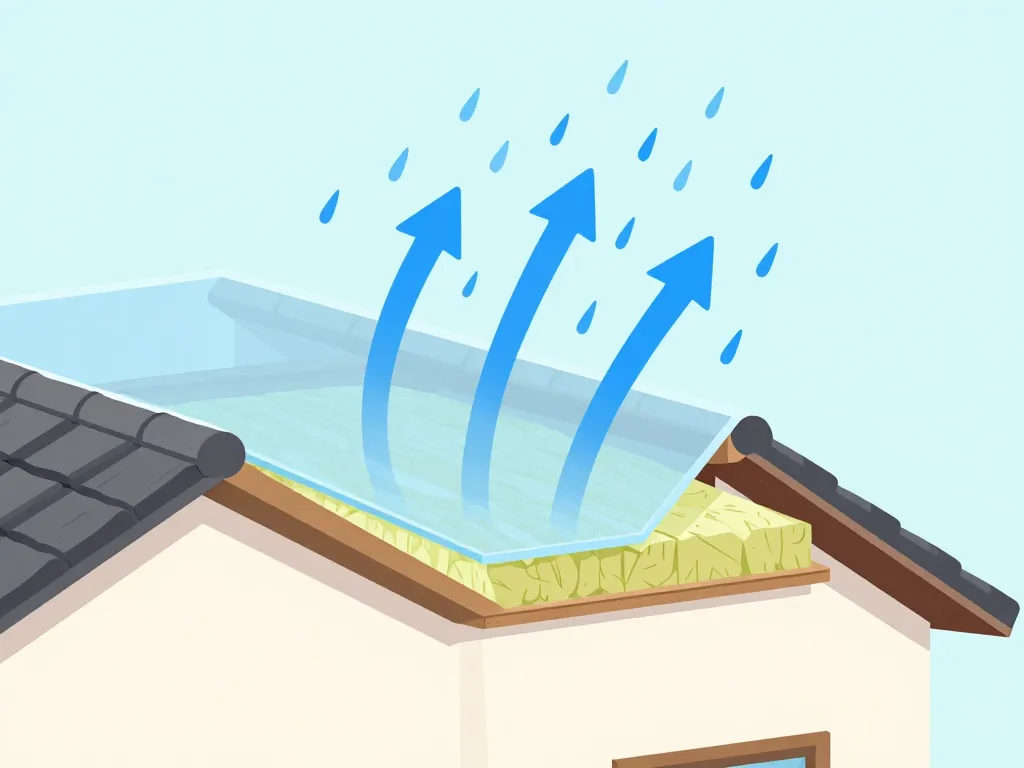 schéma pare-pluie hpv membrane respirante toiture