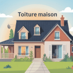 illustration toiture maison tous matériaux