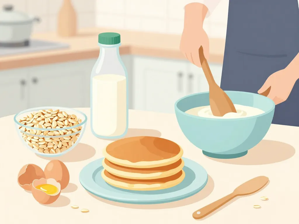 Bases recette pancake flocon d’avoine peu calorique préparation