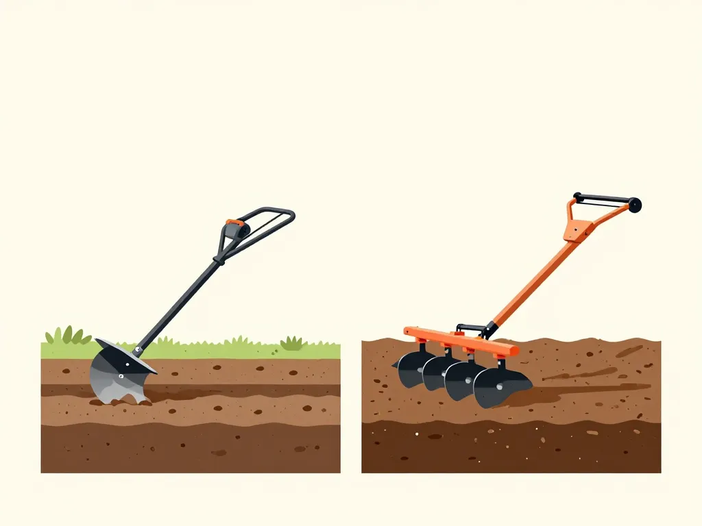 diagramme illustrant différence entre motoculteur et motobineuse
