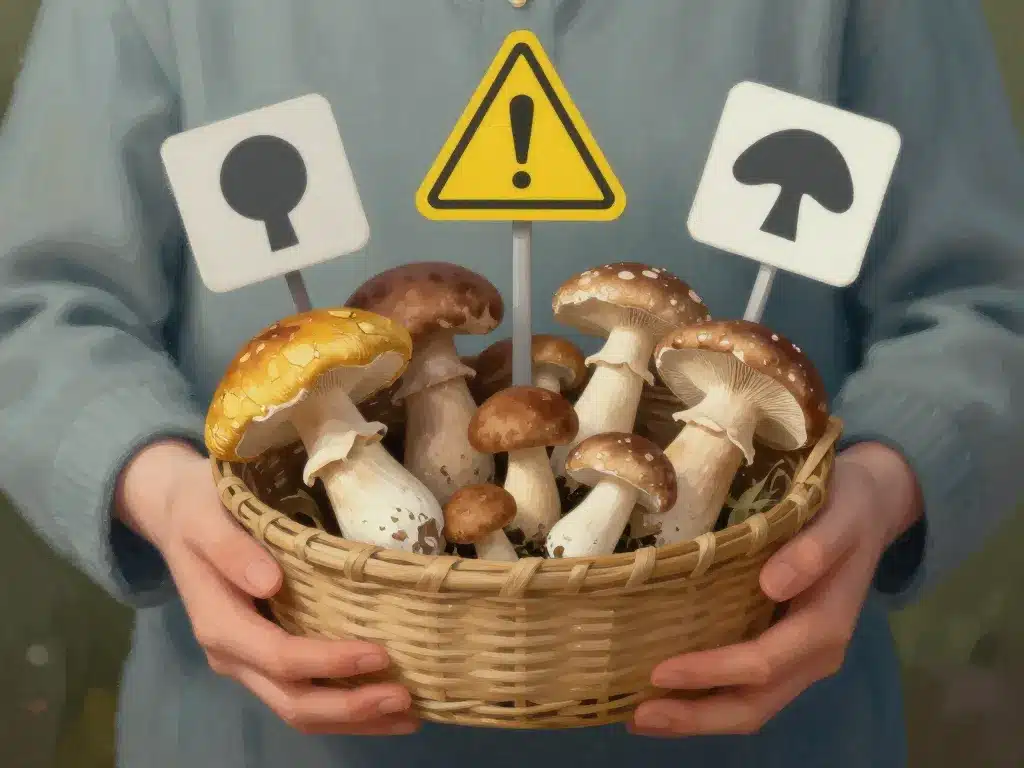 Précautions et risques oreille de cochon champignon en cueillette