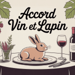Quel vin avec le lapin illustration table et vin