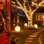 decoration noel exterieur jardin lumineux