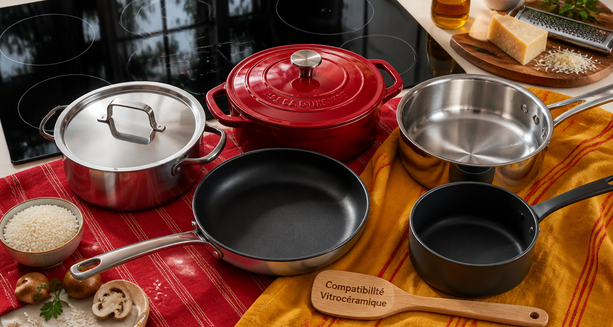plaque vitroceramique quelle casserole inox fonte aluminium plats