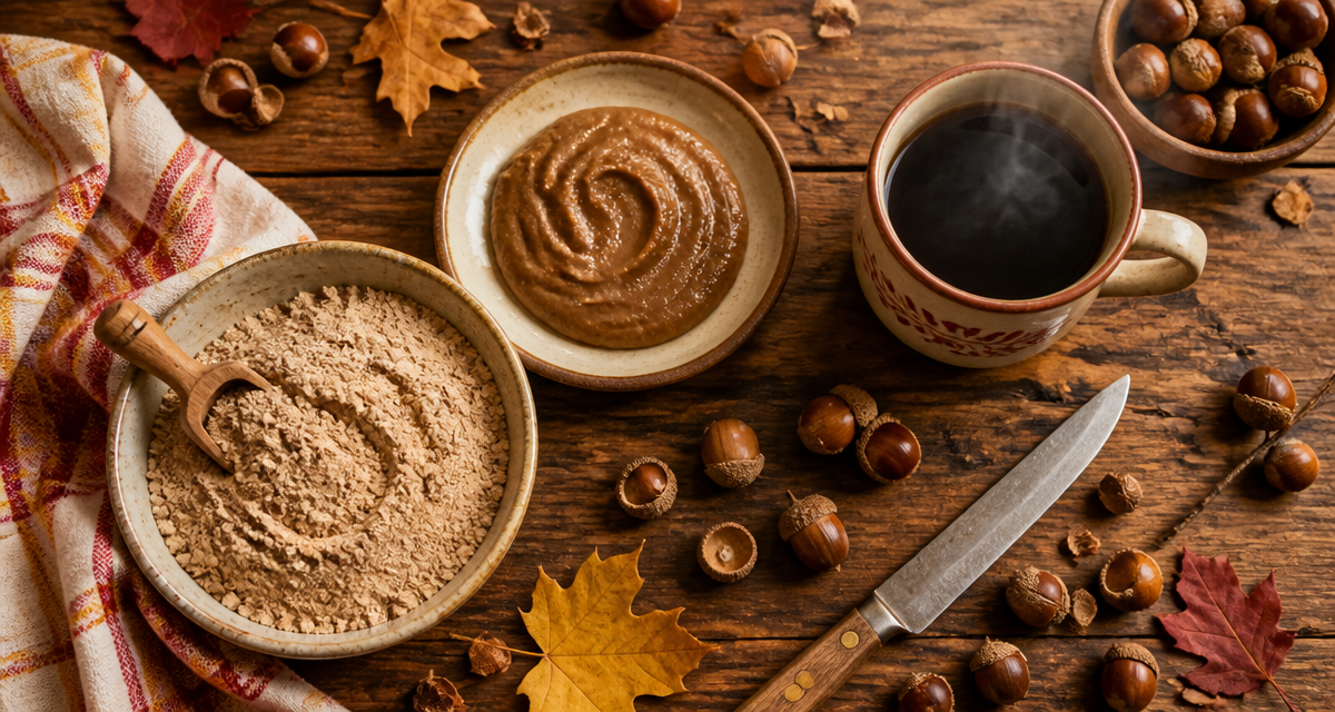 que faire avec des glands de chêne en cuisine