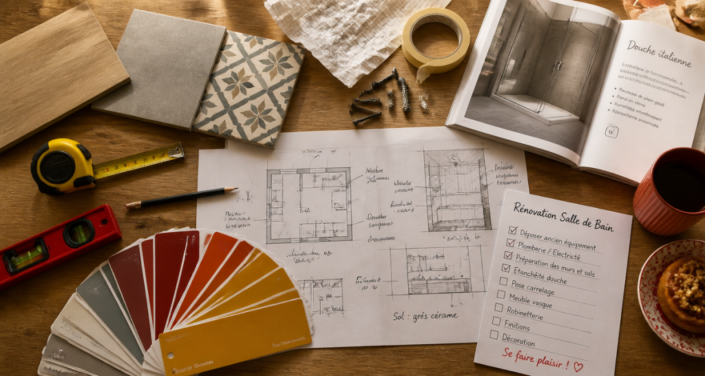 renover une salle de bain plan matériaux outils checklist