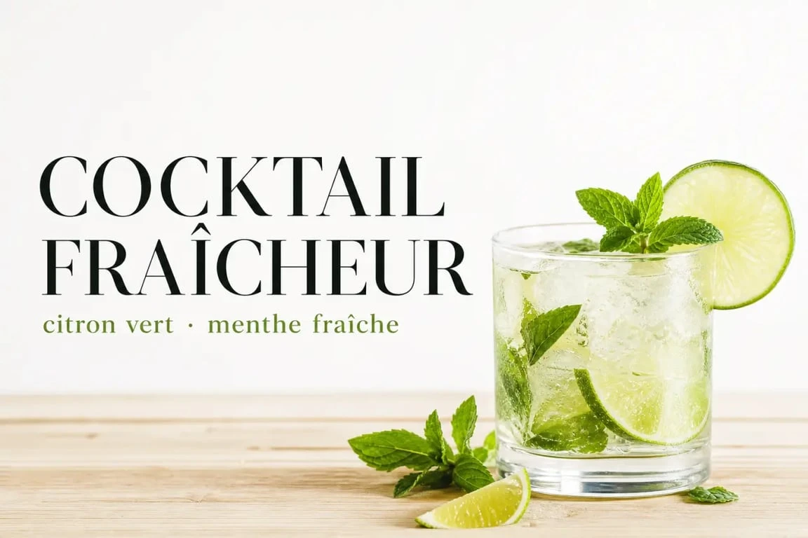 Cocktail facile et pas cher préparé maison avec des ingrédients simples