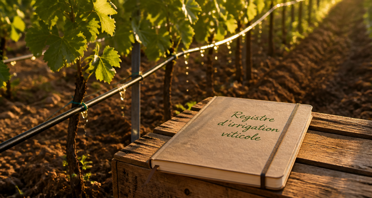 arrosage vignes goutte-à-goutte carnet registre