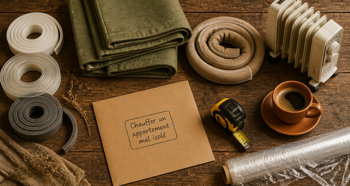 comment chauffer un appartement mal isolé avec accessoires d'isolation