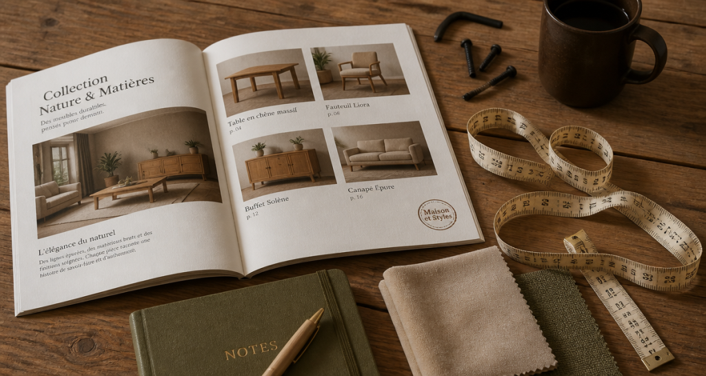 maison et style avis table bois catalogue