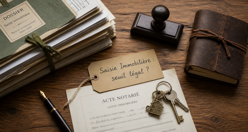 saisie immobilière montant minimum clés dossier acte