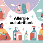 illustration thème allergie au lubrifiant ambiance rassurante