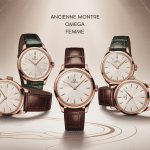 illustration ancienne montre omega pour femme collection chic