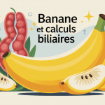 illustration banane et calcul biliaire bien-être digestion